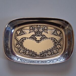 Wilton Armetale Pewter Doves & Heart Tray (#266)